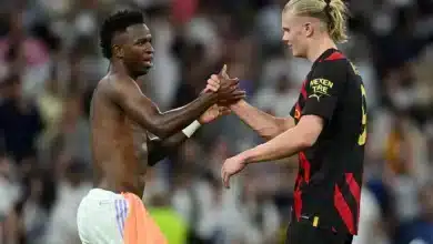 إرلينج هالاند - فينيسيوس جونيور - مانشستر سيتي - ريال مدريد (المصدر:Gettyimages)