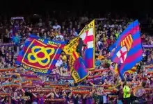 جماهير برشلونة (المصدر:Gettyimages)