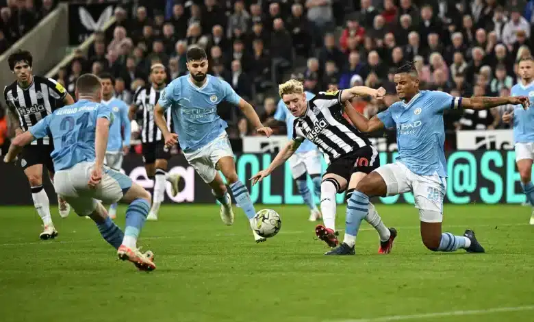 القنوات الناقلة لمباراة مانشستر سيتي ضد نيوكاسل يونايتد بالجولة 25 في الدوري الإنجليزي