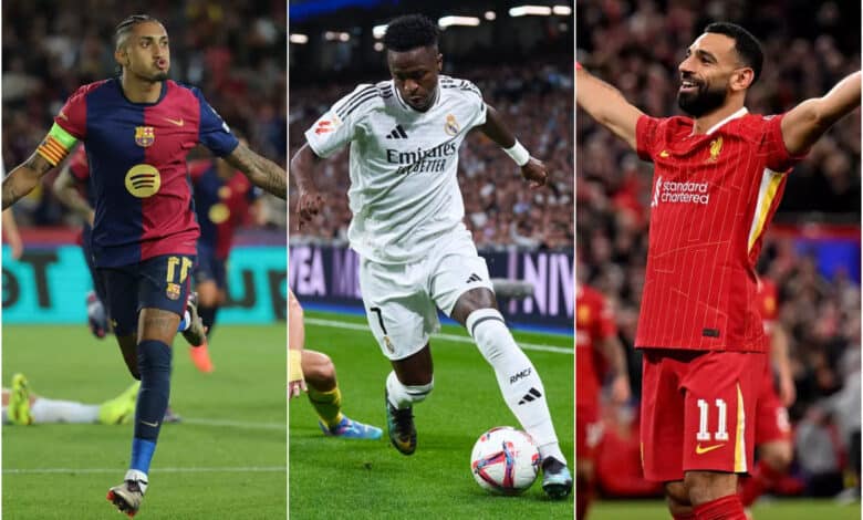 محمد صلاح - رافينيا - فينيسيوس