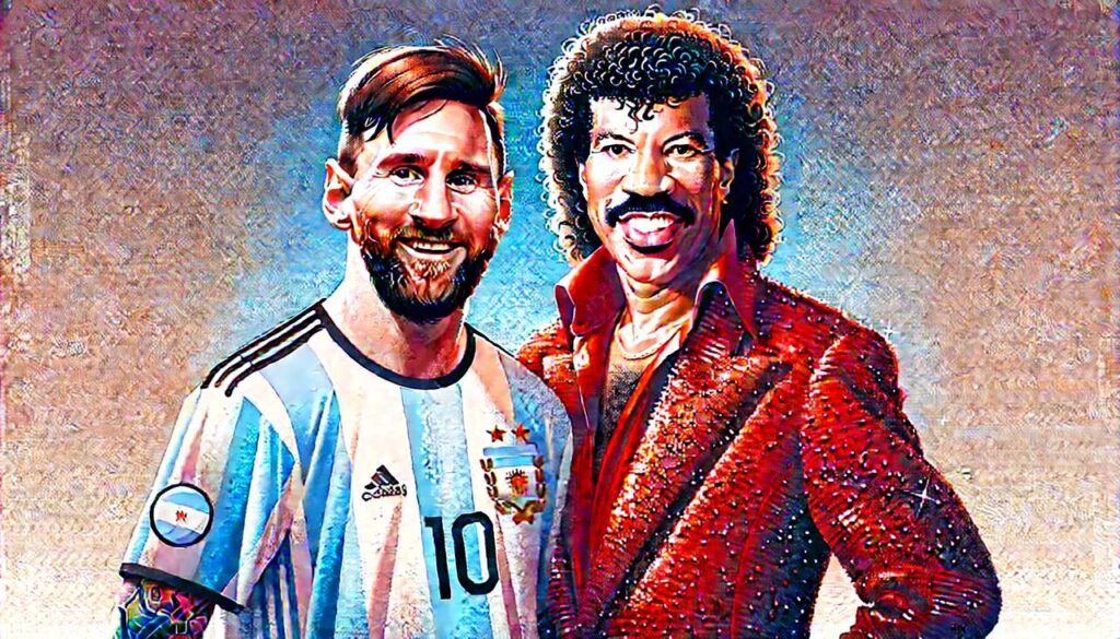 ليونيل ميسي -ليونيل ريتشي
(المصدر:chatgpt)