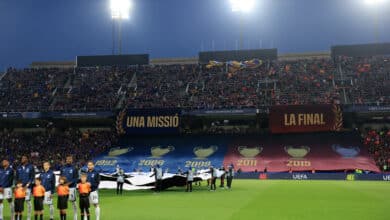 ملعب مونتجويك الأولمبي - جماهير برشلونة