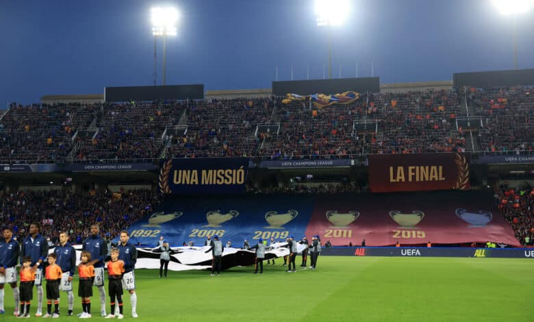 ملعب مونتجويك الأولمبي - جماهير برشلونة