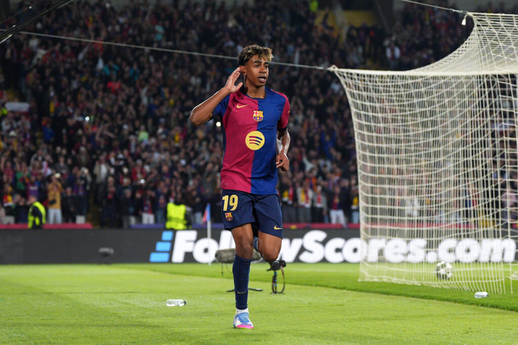 لامين يامال - برشلونة ضد دورتموند ( المصدر Getty images)