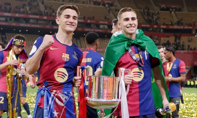 جافي - فيرمين لوبيز - برشلونة - المصدر (Getty images)