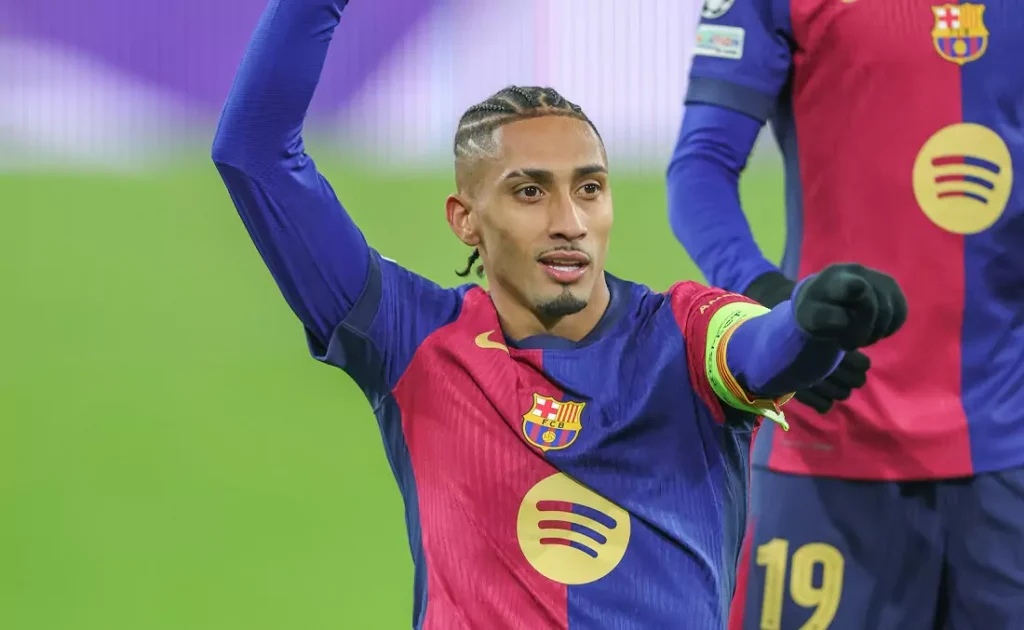 رافينيا - مباراة برشلونة القادمة بعد الفوز على دورتموند في دوري أبطال أوروبا 2025