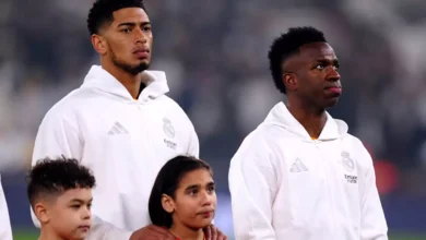 فينيسيوس جونيور - ريال مدريد (المصدر:Gettyimages) تشكيل ريال مدريد ضد أتلتيك بلباو بالجولة 32 في الدوري الإسباني