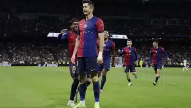 روبرت ليفاندوفسكي - برشلونة (المصدر:Gettyimages) تشكيل برشلونة ضد أتلتيكو مدريد في إياب كأس ملك إسبانيا 2025