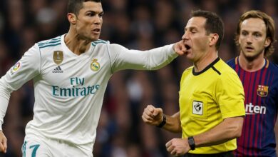 ضرب كريستيانو رونالدو للحكم - المصدر: Chat gpt