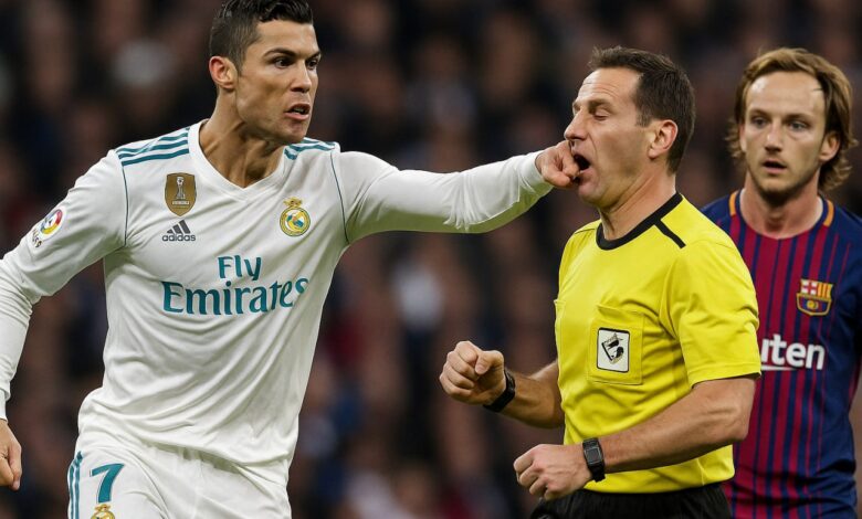 ضرب كريستيانو رونالدو للحكم - المصدر: Chat gpt