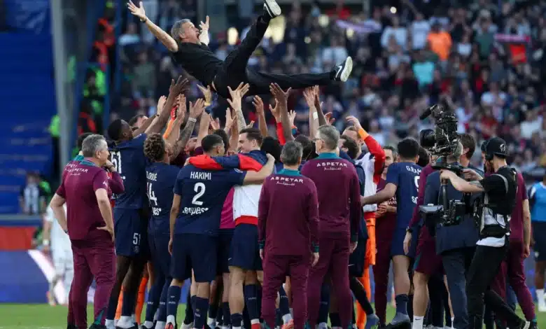 لويس إنريكي - باريس سان جيرمان - المصدر : (Getty images)