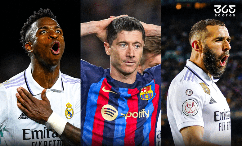 بنزيما وليفاندوفسكي وفينيسيوس