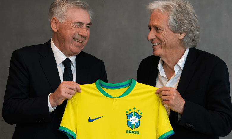 خورخي جيسوس - كارلو أنشيلوتي - منتخب البرازيل