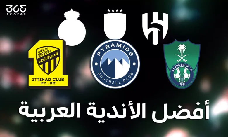 ترتيب أفضل 20 نادي عربي في 2025