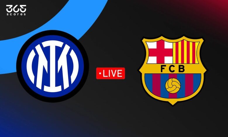 مباشر مباراة إنتر ميلان ضد برشلونة