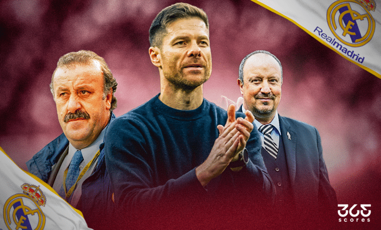 رافاييل بينيتيز - تشابي ألونسو - فيسنتي ديل بوسكي