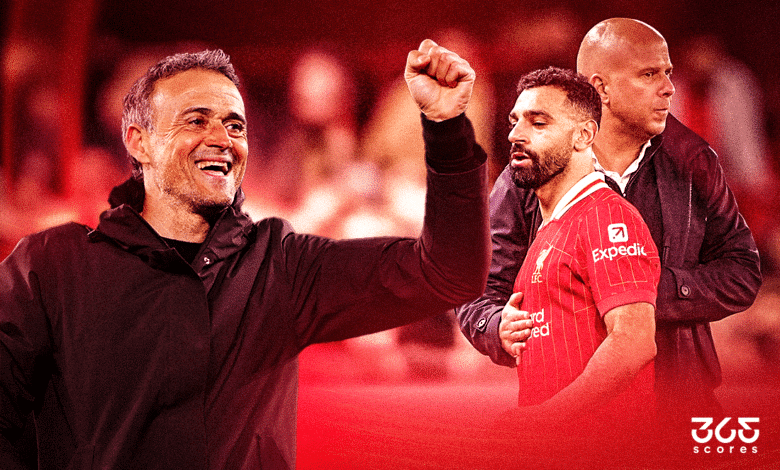 لويس إنريكي - محمد صلاح - آرني سلوت