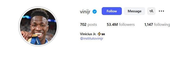 فينيسيوس - انستجرام