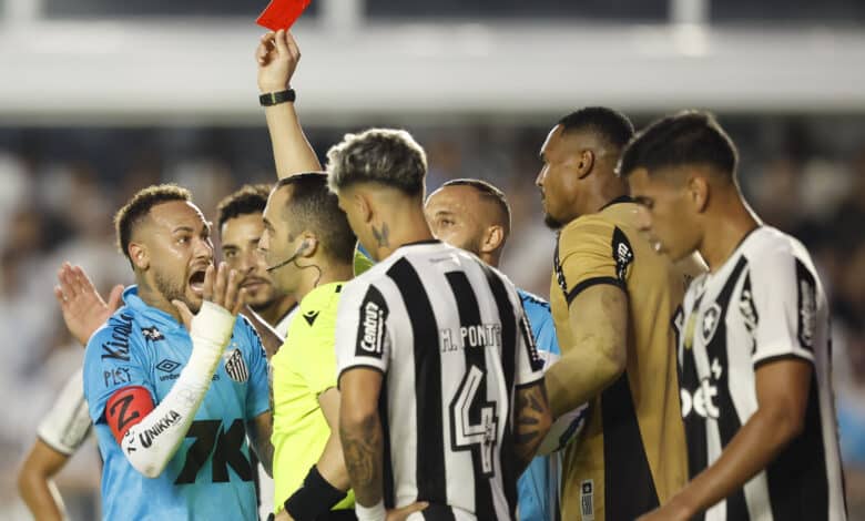 طرد نيمار مع سانتوس