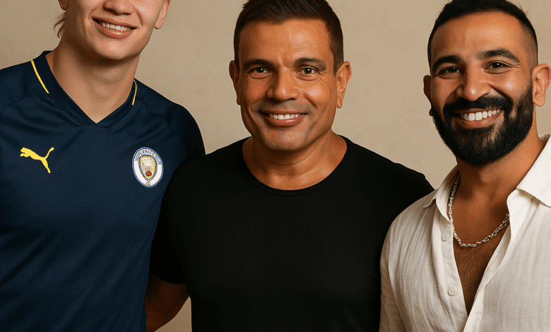 هالاند - عمرو دياب - احمد سعد - المصدر :chat GPT