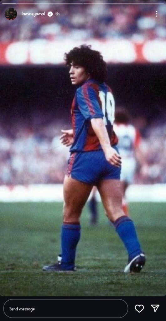 ستوري لامين يامال على انستجرام