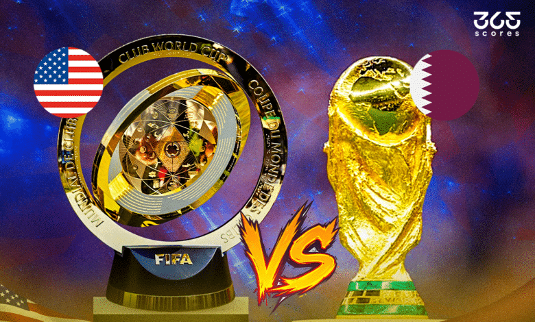 كأس العالم 2022 قطر - كأس العالم للأندية 2025 أمريكا
