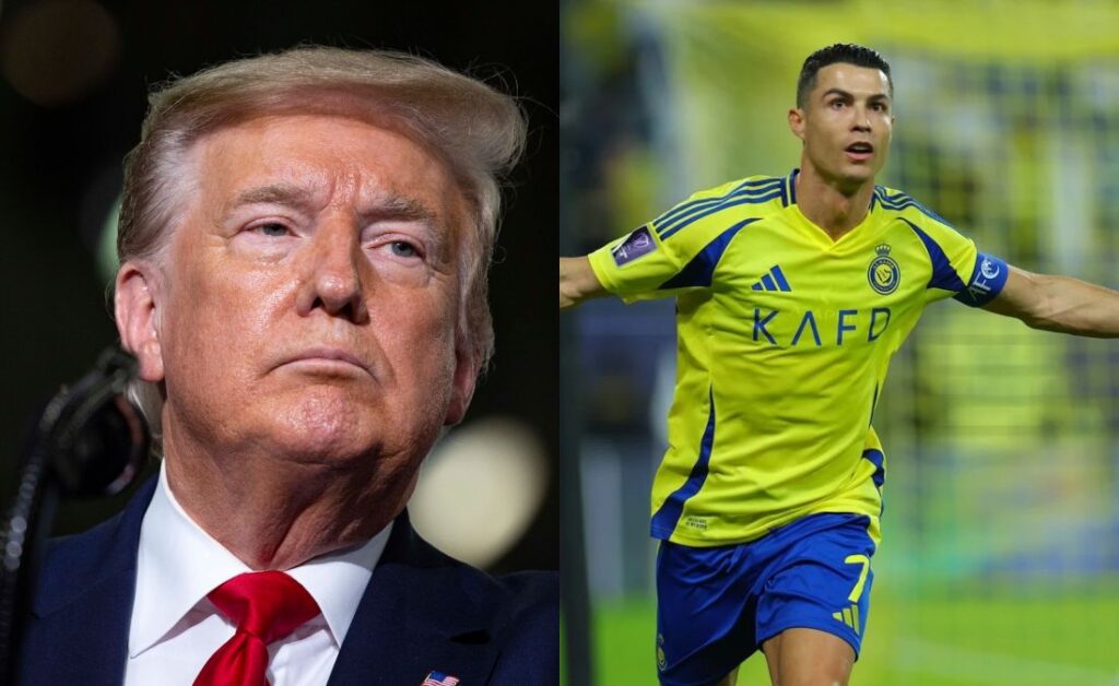 كريستيانو رونالدو - دونالد ترامب رئيس أمريكا