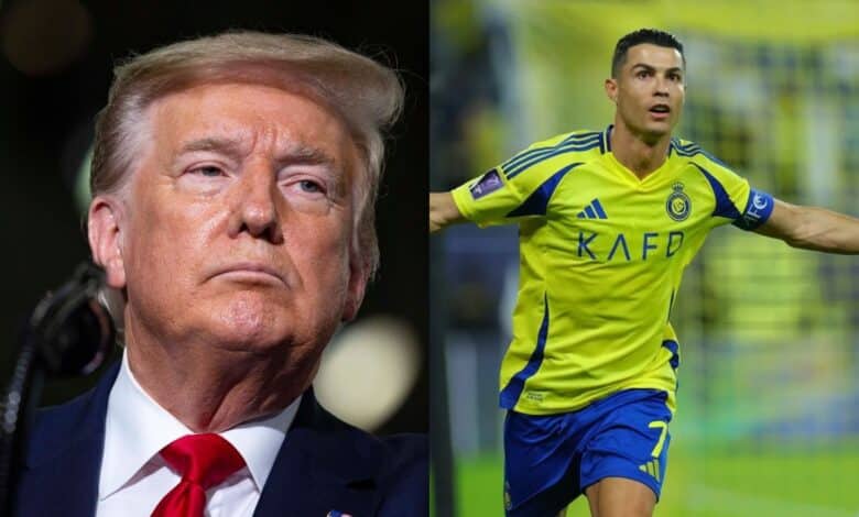 كريستيانو رونالدو - دونالد ترامب رئيس أمريكا