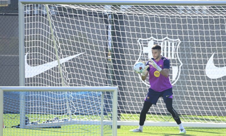 خوان جارسيا - تدريبات برشلونة - المصدر (Getty images)