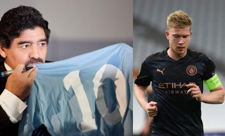 كيفين دي بروين - دييجو مارادونا ( المصدر Gettyimages)