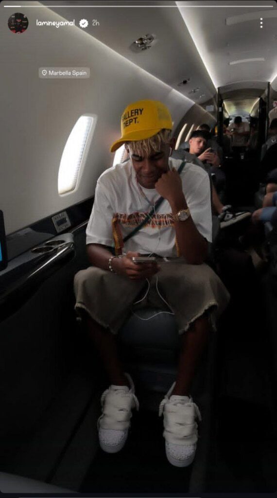 ستوري لامين يامال على انستجرام