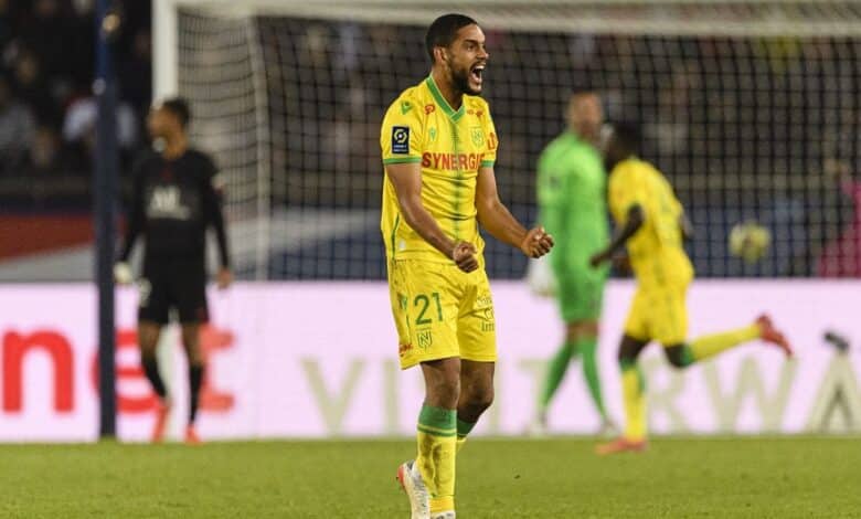جان شارل كاستيليتو لاعب نانت الفرنسي - المصدر (Getty Images)