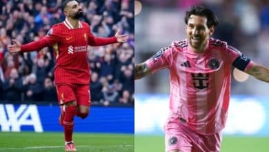 ليونيل ميسي - محمد صلاح (المصدر:Gettyimages)