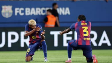 لامين يامال - أليخاندرو بالدي - برشلونة - المصدر (Getty images)