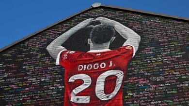 تيفو جماهير ليفربول لـ دييجو جوتا (المصدر:Gettyimages)