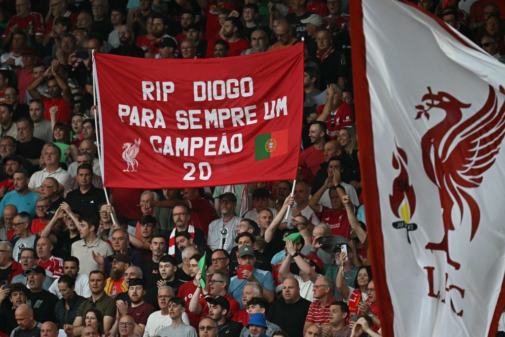 تيفو جماهير ليفربول لـ دييجو جوتا (المصدر:Gettyimages)