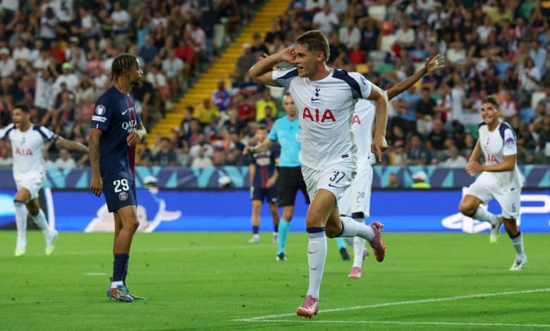 ميكي فان دي فير - توتنهام ضد باريس سان جيرمان (المصدر:Gettyimages)