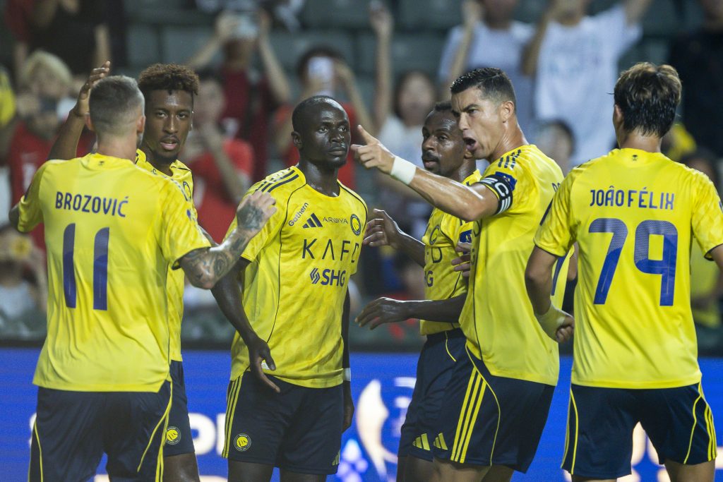 جواو فيليكس - كريستيانو رونالدو - ساديو ماني - كينجسلي كومان - بروزوفيتش - النصر السعودي- المصدر (Getty images)