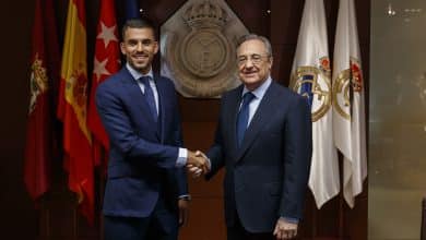 داني سيبايوس - فلورنتينو بيريز - ريال مدريد - المصدر (Getty images)