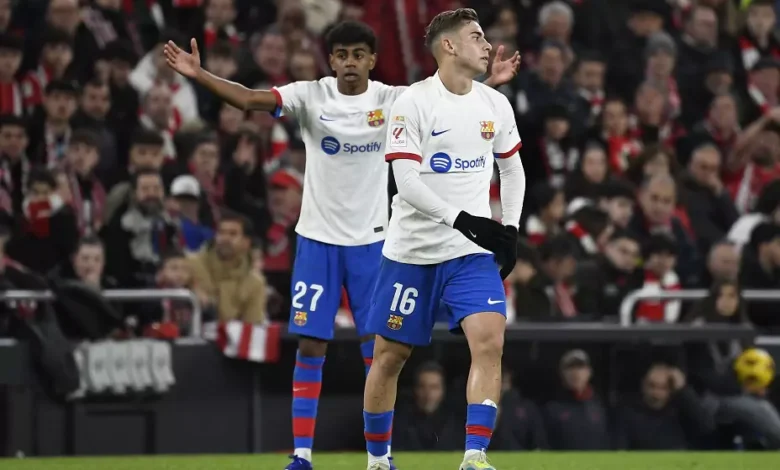 لامين يامال - فيرمين لوبيز - برشلونة (المصدر:Gettyimages)