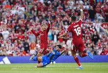 هوجو إيكيتيكي - كودي جاكبو - ماركوس سينسي - ليفربول ضد بورنموث (المصدر:Gettyimages)