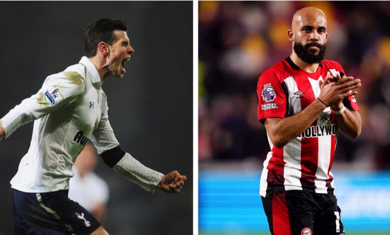 بريان مبيومو - برينتفورد - جاريث بيل - توتنهام - المصدر (Getty images)