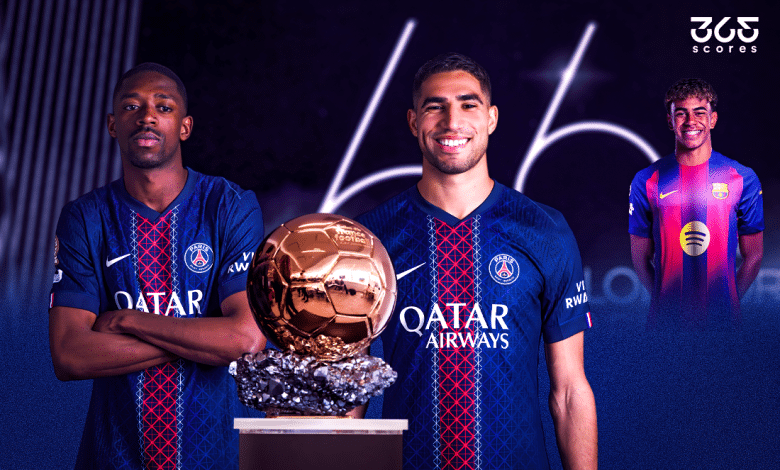 لامين يامال - حكيمي - ديمبيلبي - الكرة الذهبية