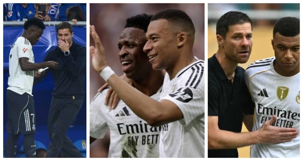 فينيسيوس جونيور - كيليان مبابي - تشابي ألونسو - المصدر (Getty images)