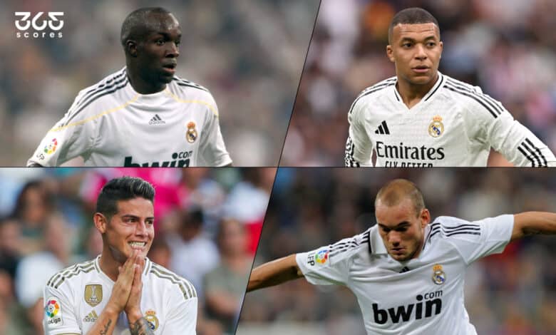 كيليان مبابي - ويسلي شنايدر - خيمس رودريجيز - لاسانا ديارا