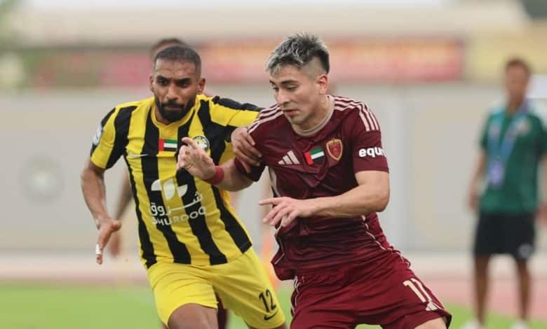 الوحدة ضد كلباء- المصدر: حساب رابطة المحترفين الإماراتية