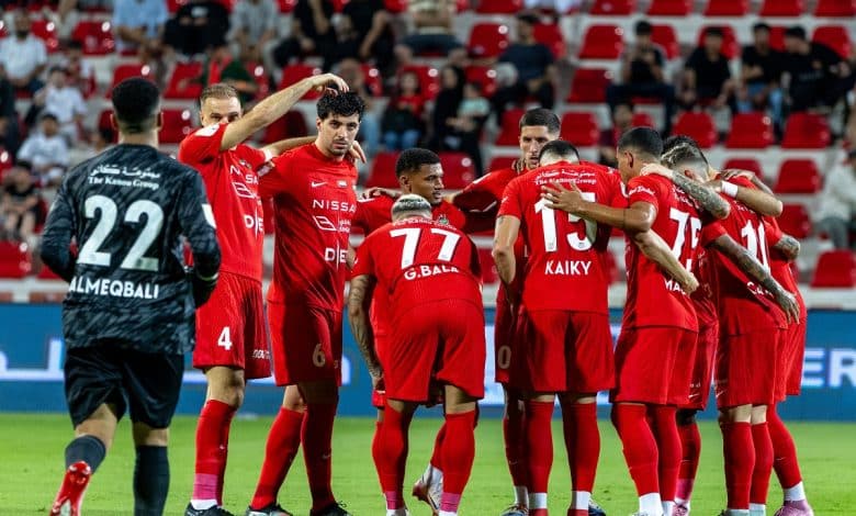 شباب الأهلي ضد بني ياس- المصدر: الحساب الرسمي لنادي شباب الأهلي