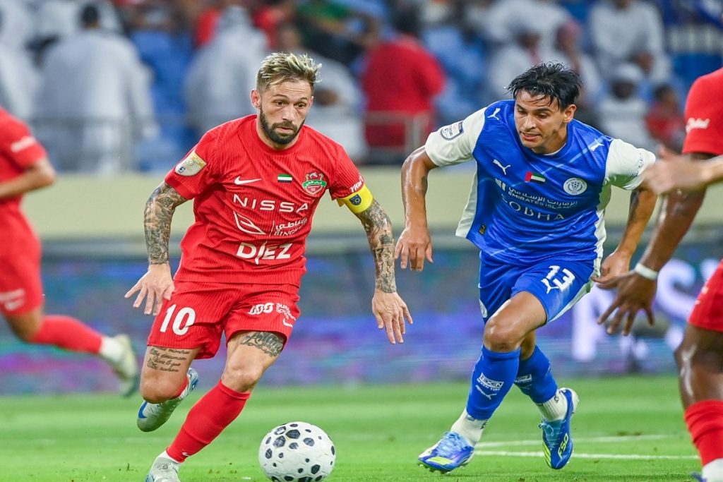 شباب الأهلي ضد النصر- المصدر: حساب رابطة المحترفين الإماراتية
