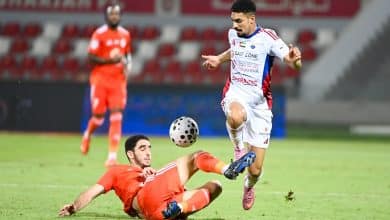 الشارقة ضد عجمان- المصدر: حساب رابطة المحترفين الإماراتية