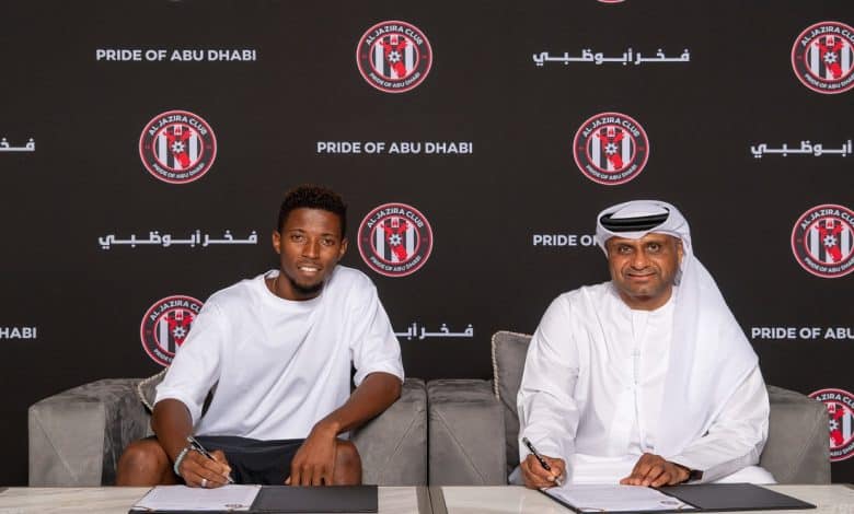 سيمون بانزا لاعب الجزيرة- المصدر: الحساب الرسمي لنادي الجزيرة الإماراتي